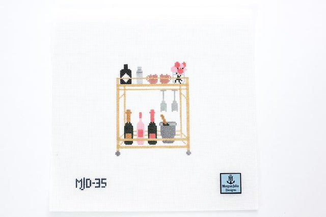 Stitchin' Littles Kit 5x5 - Bee – Wool and Willow Needlepoint